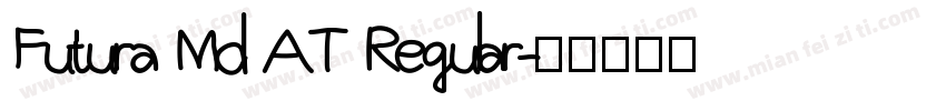 Futura Md AT Regular字体转换